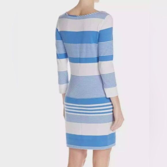 Lilly Pulitzer Marlowe Dress in Bay Blue Stripe - Picture 2 of 8